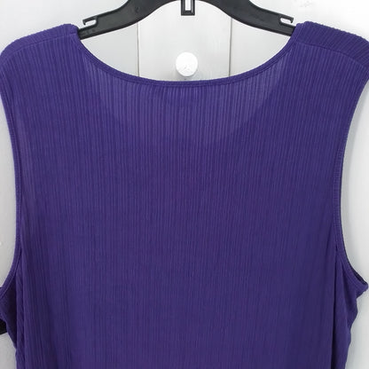 Purple Acrylic Women's Blouse