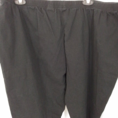 JMS Women's Black Cotton Capris - 3X