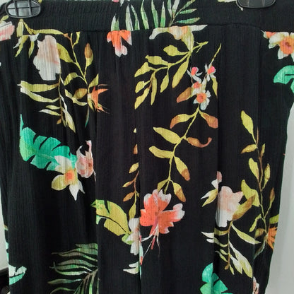 Women's Rayon Shorts - Black, Green, Orange