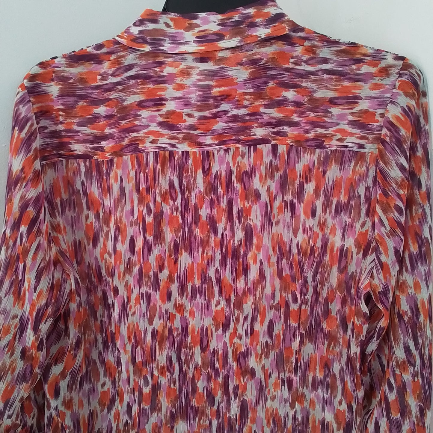 Women's Polyester Blouse - Purple, Red, White (M)