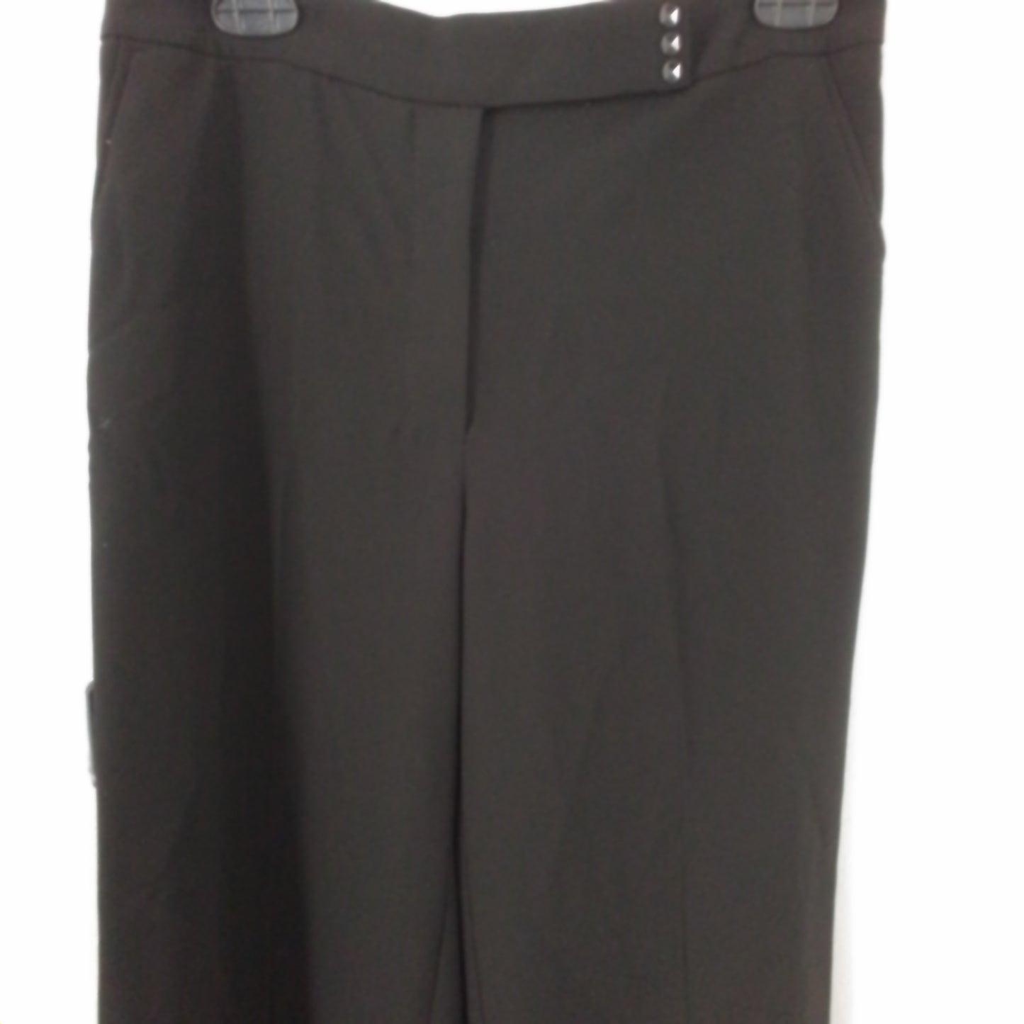 White House Black Market Women's Black Polyester Pants - Size 8