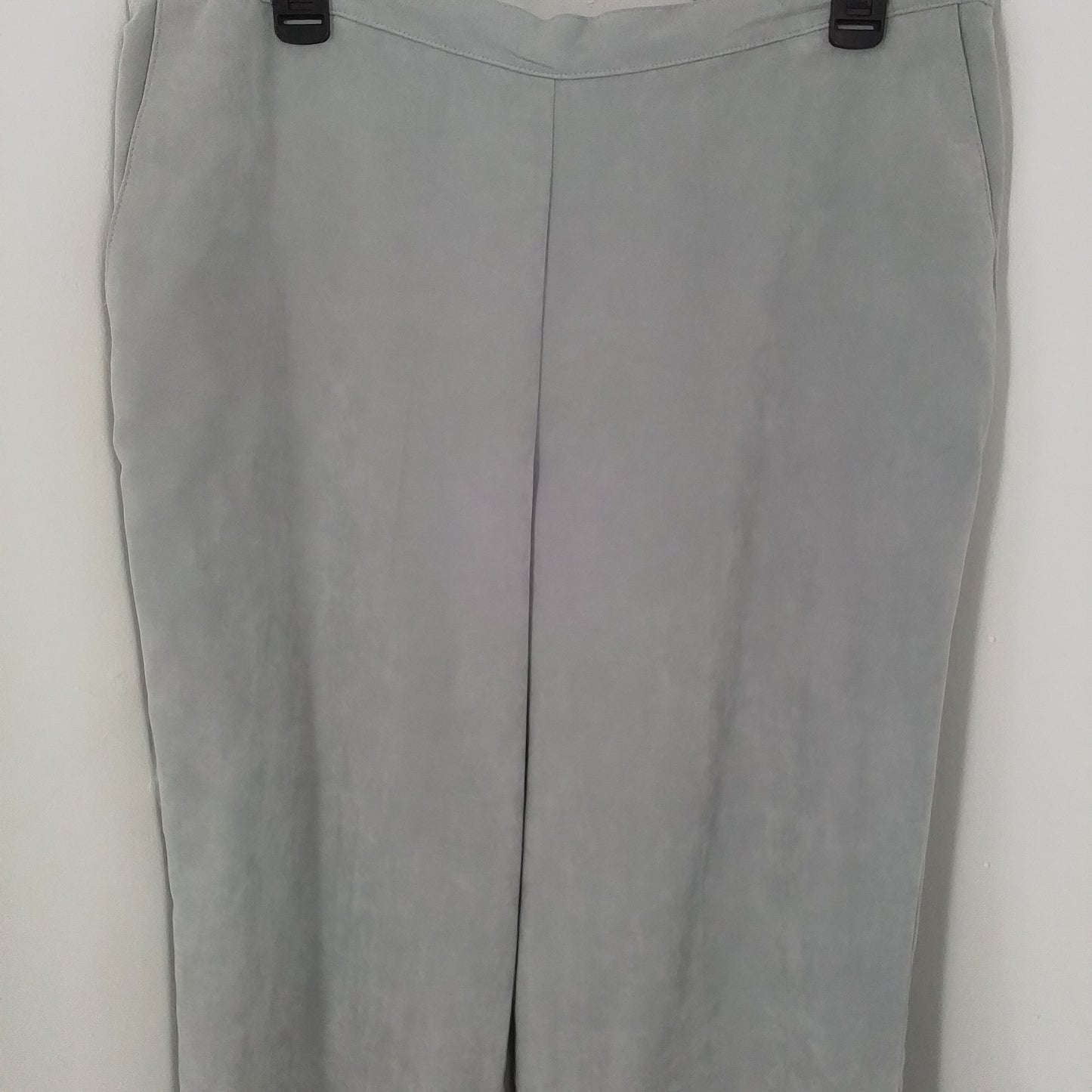 Alfred Dunner Womens Grey Polyester Pants - Size 16
