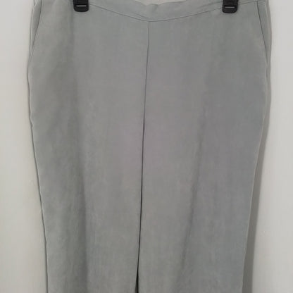 Alfred Dunner Womens Grey Polyester Pants - Size 16