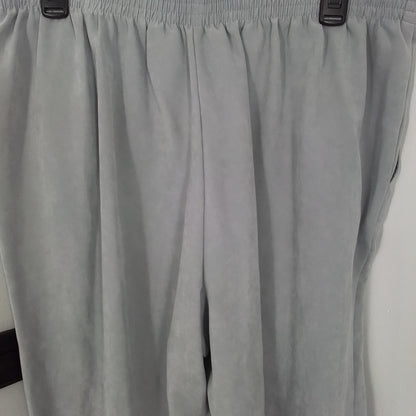 Alfred Dunner Womens Grey Polyester Pants - Size 16