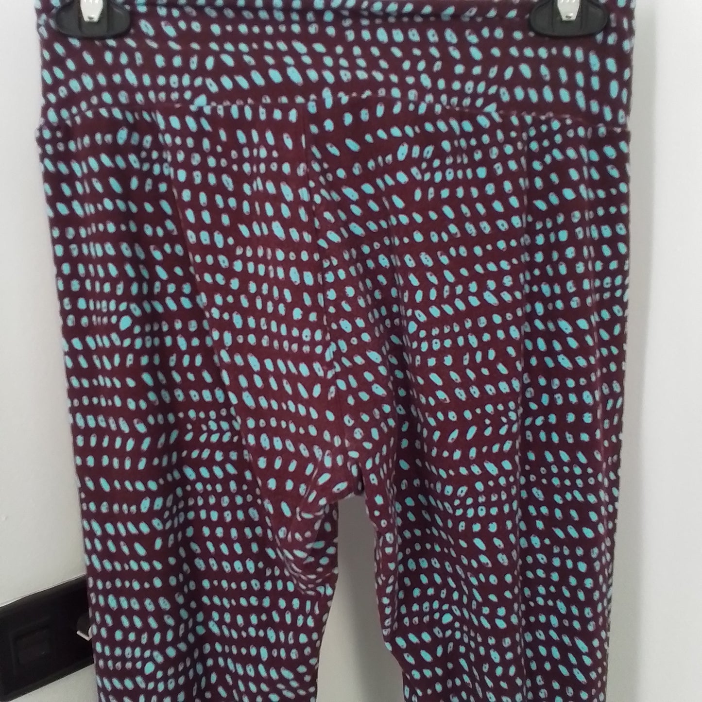 LuLaRoe Women's Leggings One Size Purple Aqua