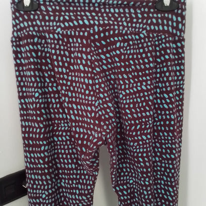 LuLaRoe Women's Leggings One Size Purple Aqua