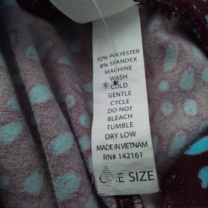 LuLaRoe Women's Leggings One Size Purple Aqua