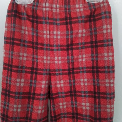 Faded Glory Kids Pajama - Red/Black Flannel, Size S, Polyester