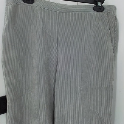 Alfred Dunner Women's Grey Polyester Pants - Size 16