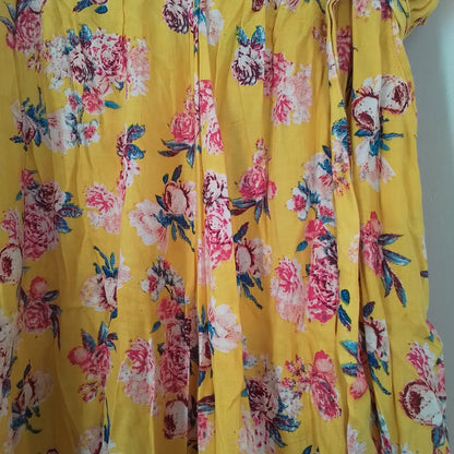 Happy Legs Women's Pants XL - Yellow, Pink
