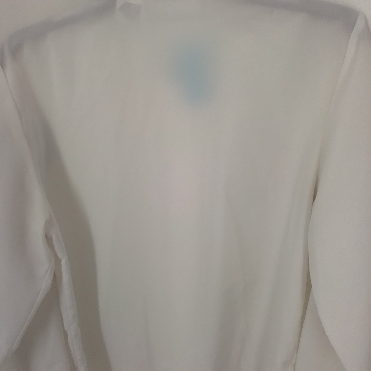 Women's White Polyester Blouse - Size 8