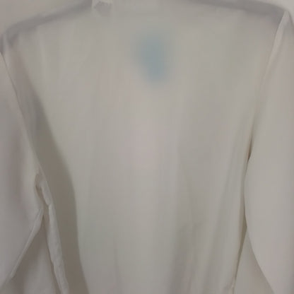 Women's White Polyester Blouse - Size 8
