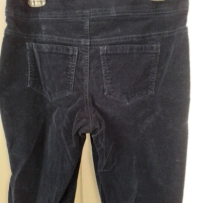 Kim Rogers Women's Blue Cotton Pants - Size 10