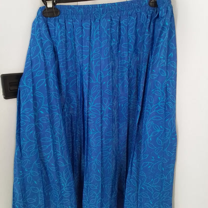 Women's Blue Polyester Skirt - Size 22