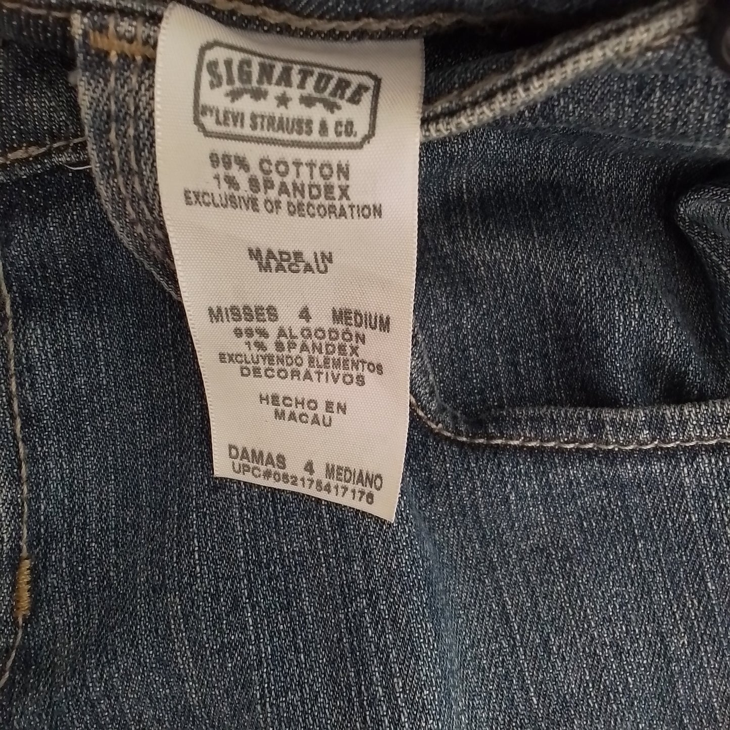 Levi Strauss & Co. Women's Blue Jeans - Cotton