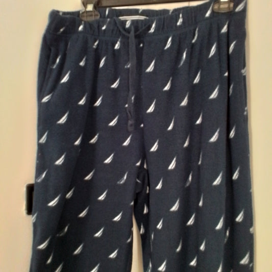 Nautica Men's Blue Fleece Pajama Pants, Size M