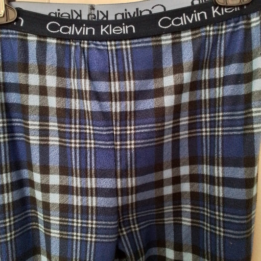 Calvin Klein Kids Blue Flannel Pajama, Size L