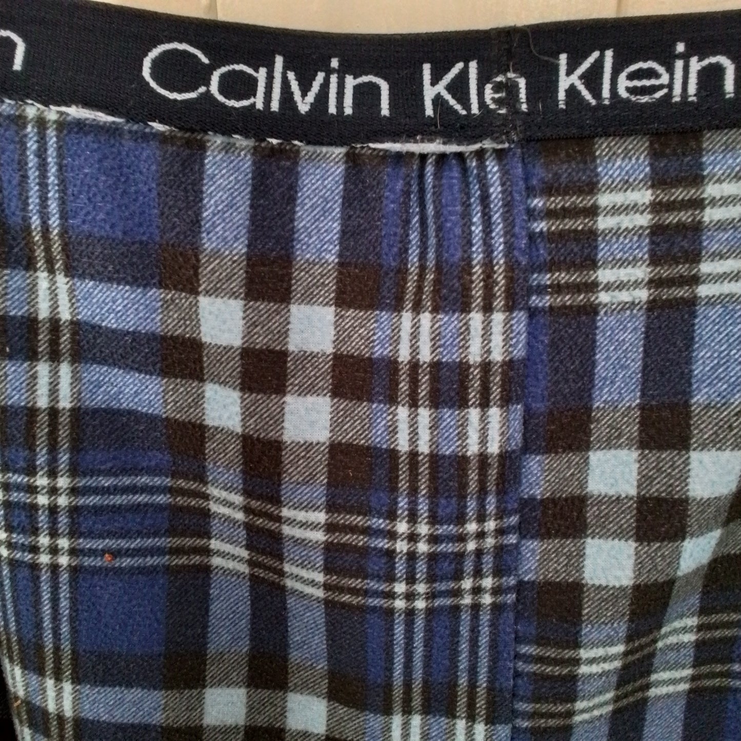 Calvin Klein Kids Blue Flannel Pajama, Size L