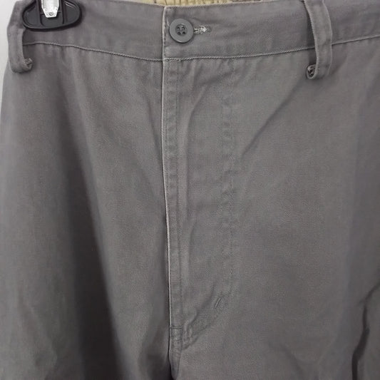 Men's Green Cotton Pants - Size 38