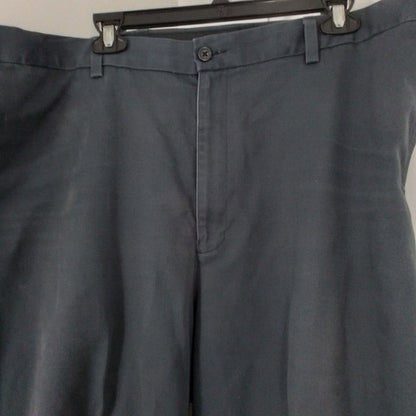 Savane Men's Grey Cotton Dress Pants 44x32