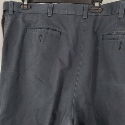 Savane Men's Grey Cotton Dress Pants 44x32