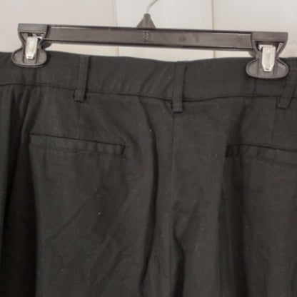 Kim Rogers Women's Black Cotton Pants - Size 14