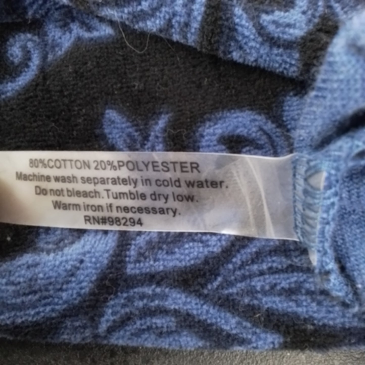 Women's Jacket - Size S - Blue/Black - Cotton/Polyester