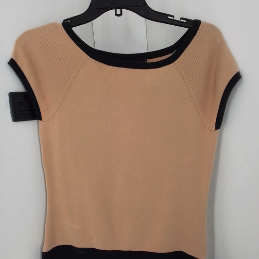 Women's Sweater - Brown/Black, Size S, Cotton/Nylon