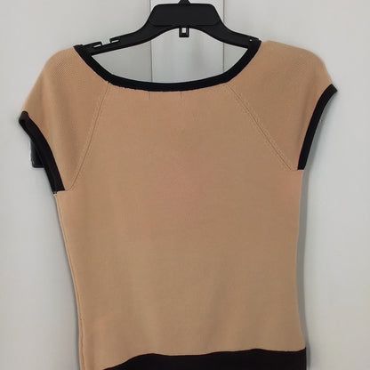 Women's Sweater - Brown/Black, Size S, Cotton/Nylon