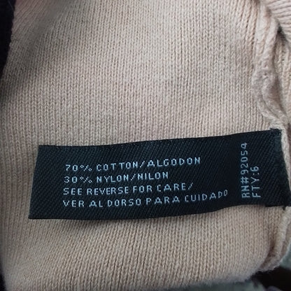 Women's Sweater - Brown/Black, Size S, Cotton/Nylon