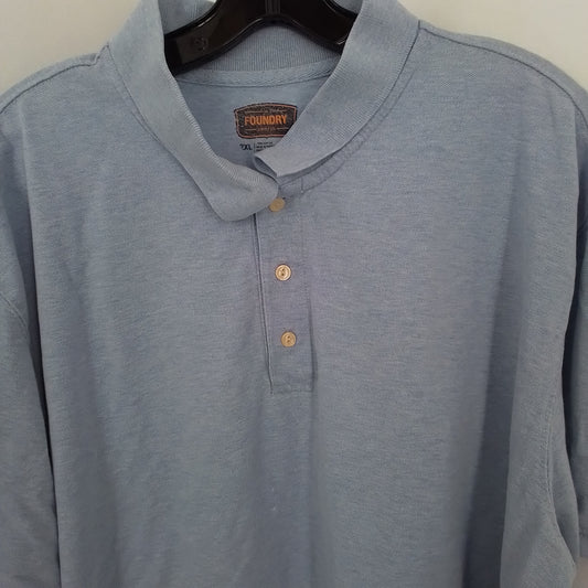 Men's 2XL Aqua Cotton Polo Shirt
