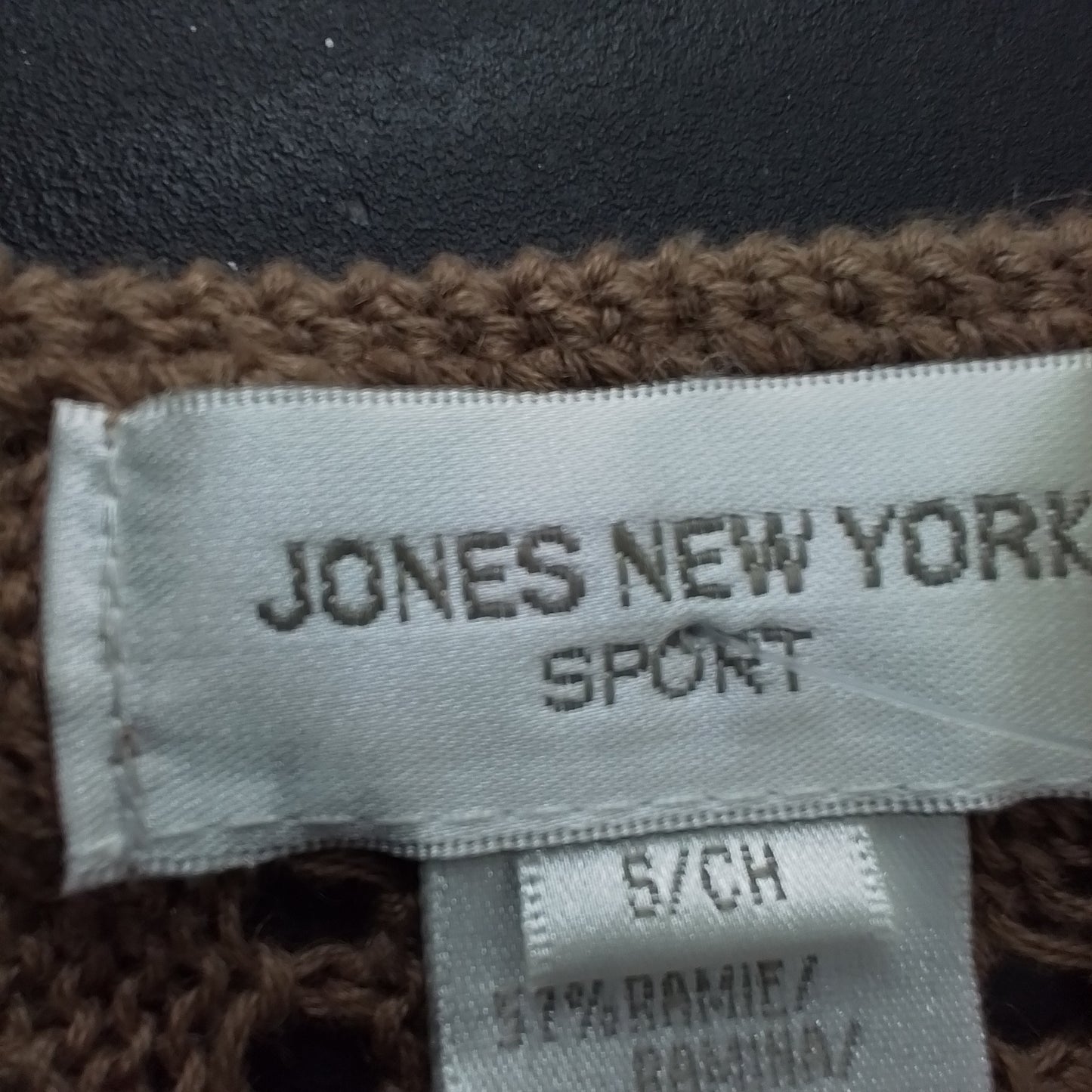 JONES NEW YORK Women's Brown Sweater - Size S, Cotton Blend