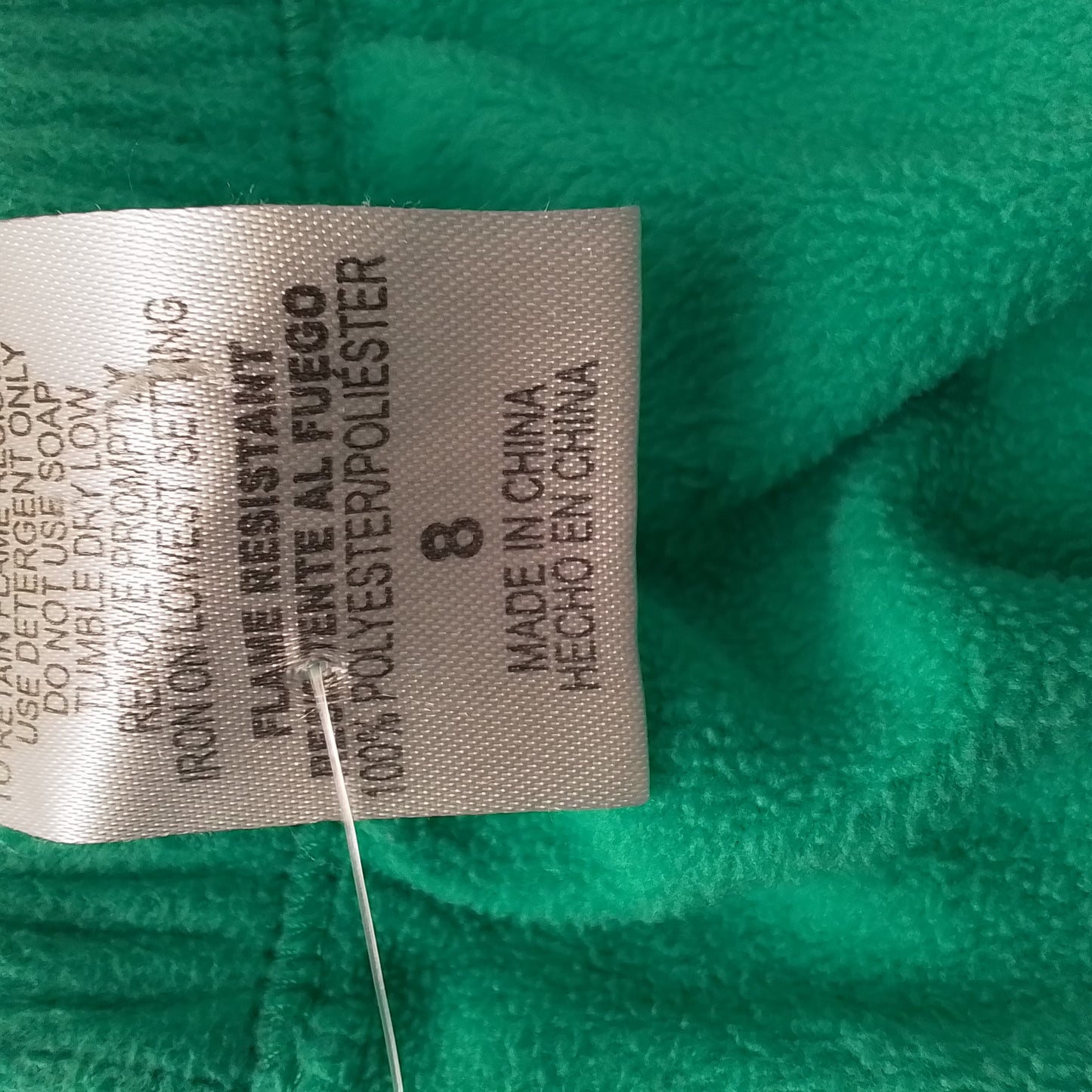 Kids Green Polyester Sweat Pants