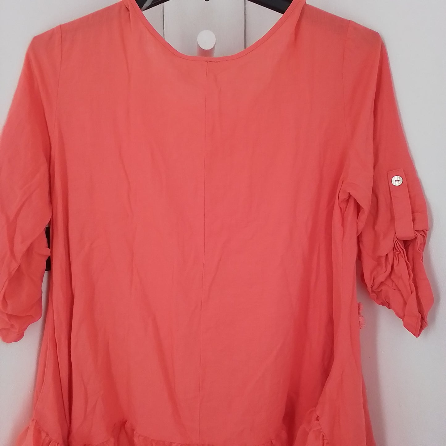 Women's Pink Polyester Blouse - Size S