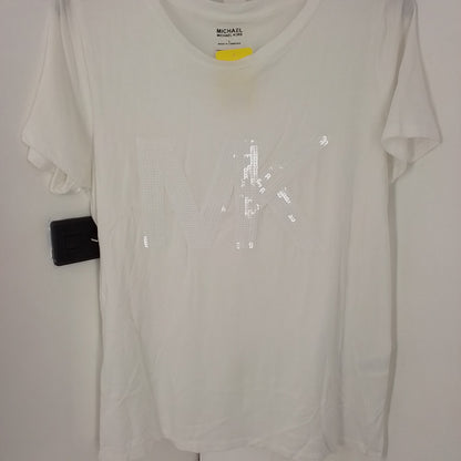 Michael Kors Women's Shirt White L Cotton
