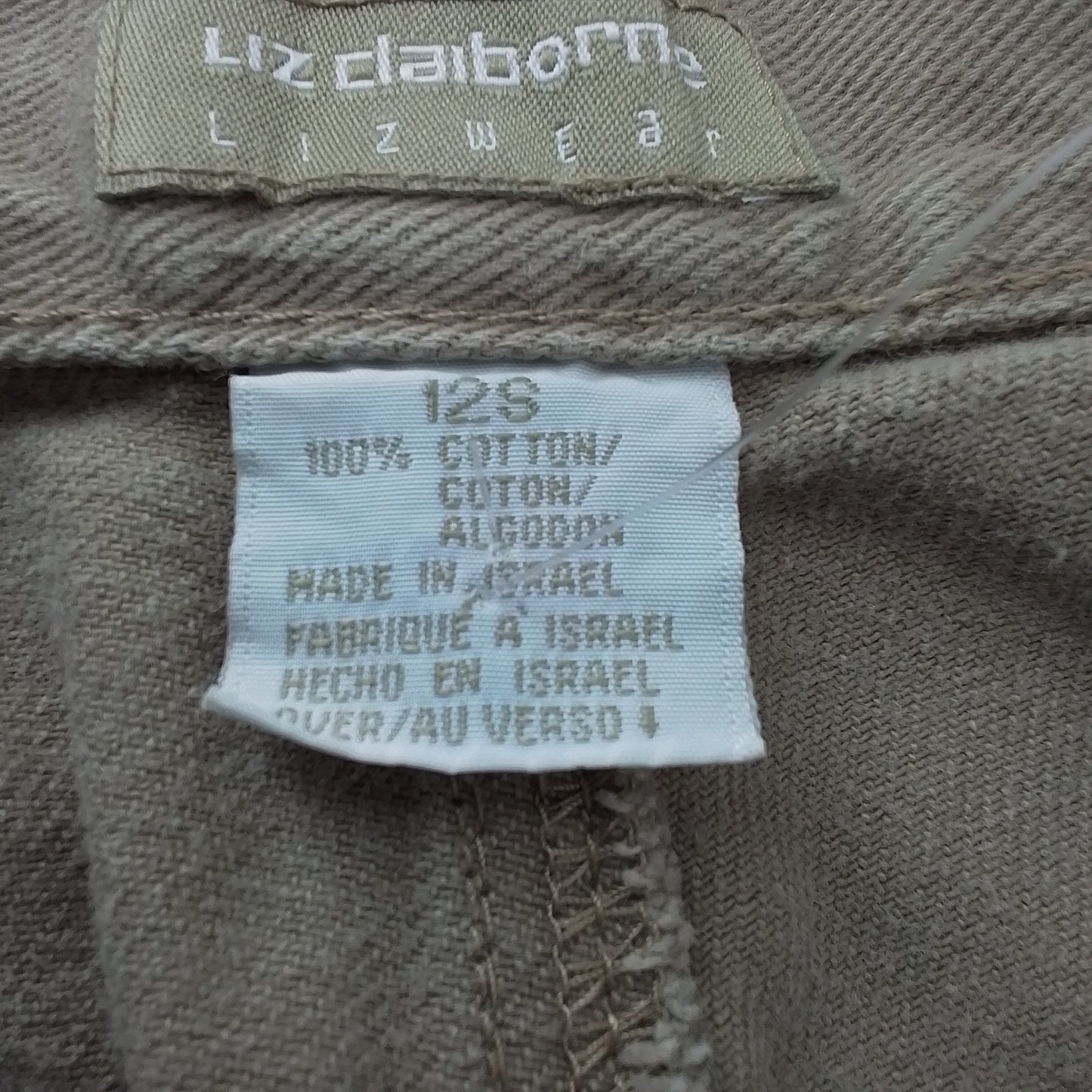 Liz Claiborne Women's Brown Cotton Pants - Size 12