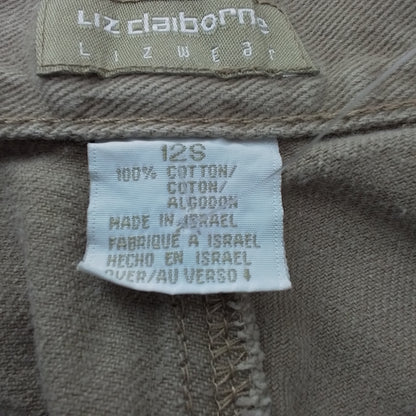 Liz Claiborne Women's Brown Cotton Pants - Size 12