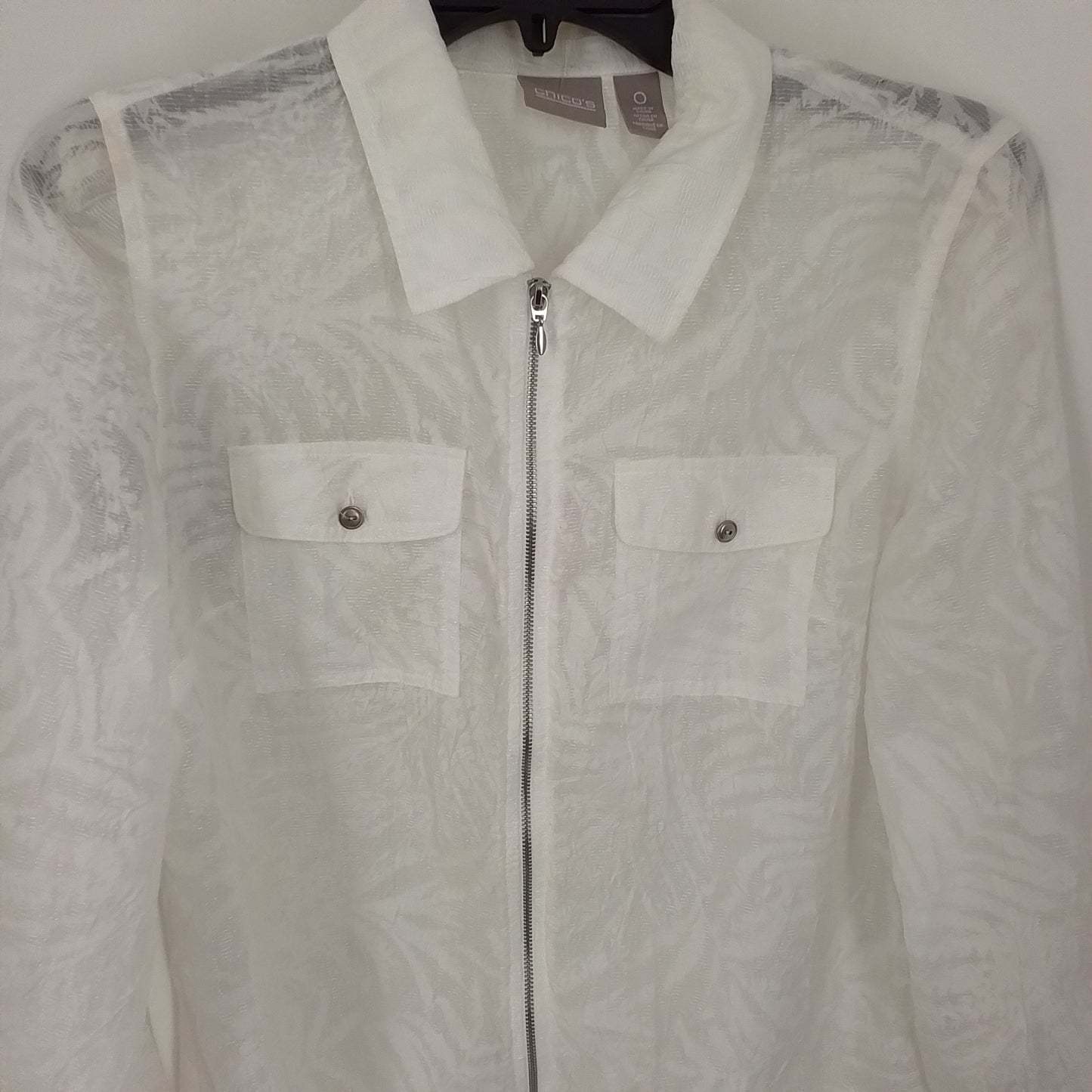 Chico's Women's White Blouse size 0