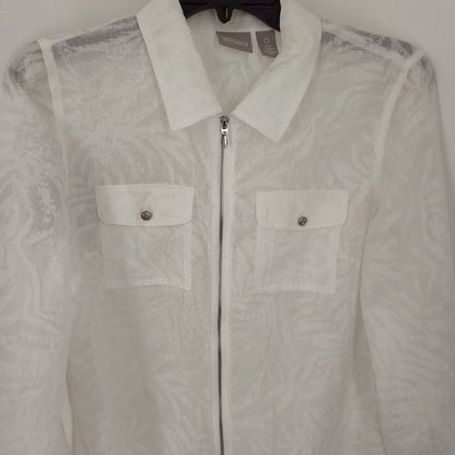 Chico's Women's White Blouse size 0
