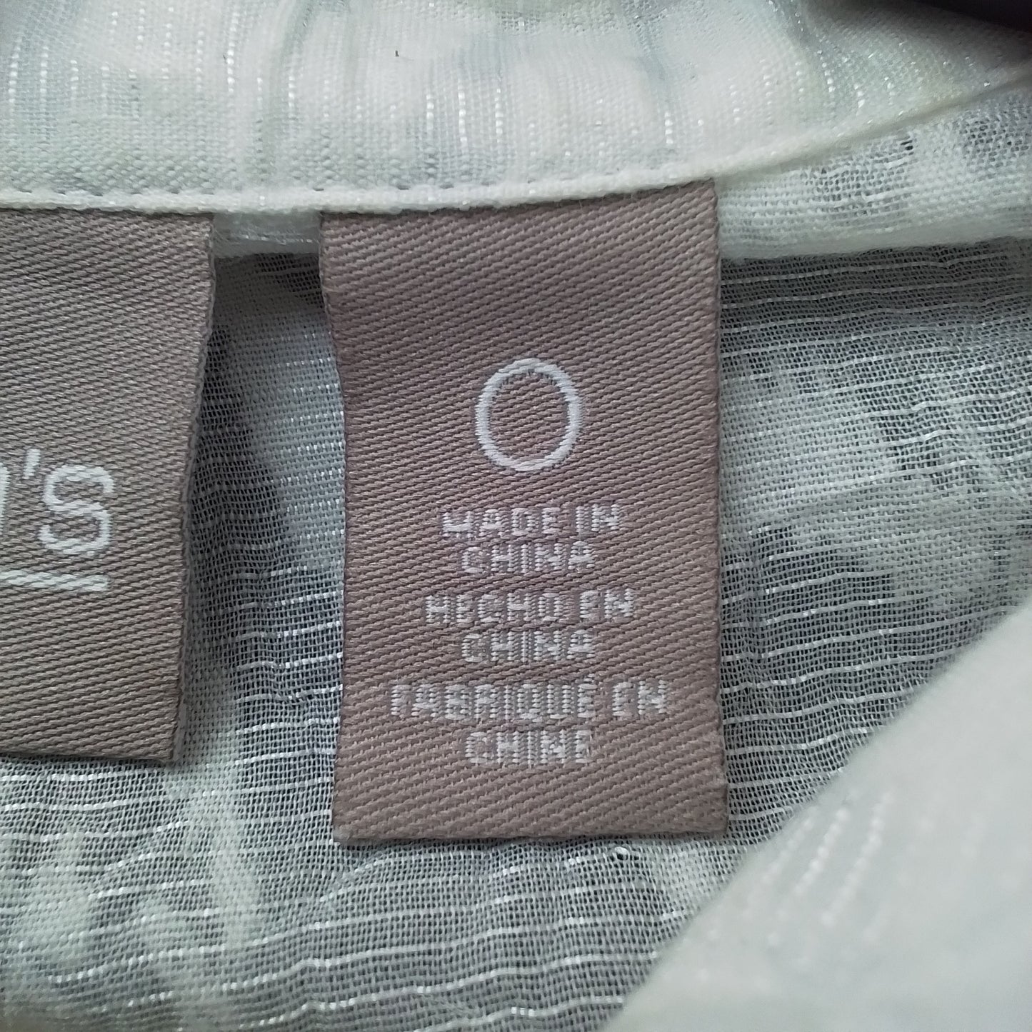 Chico's Women's White Blouse size 0