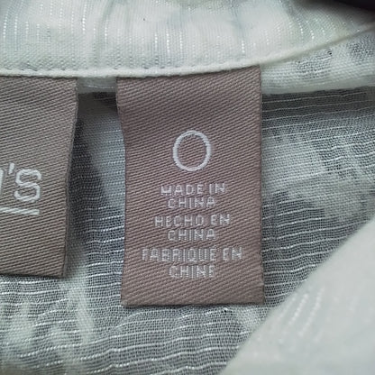 Chico's Women's White Blouse size 0