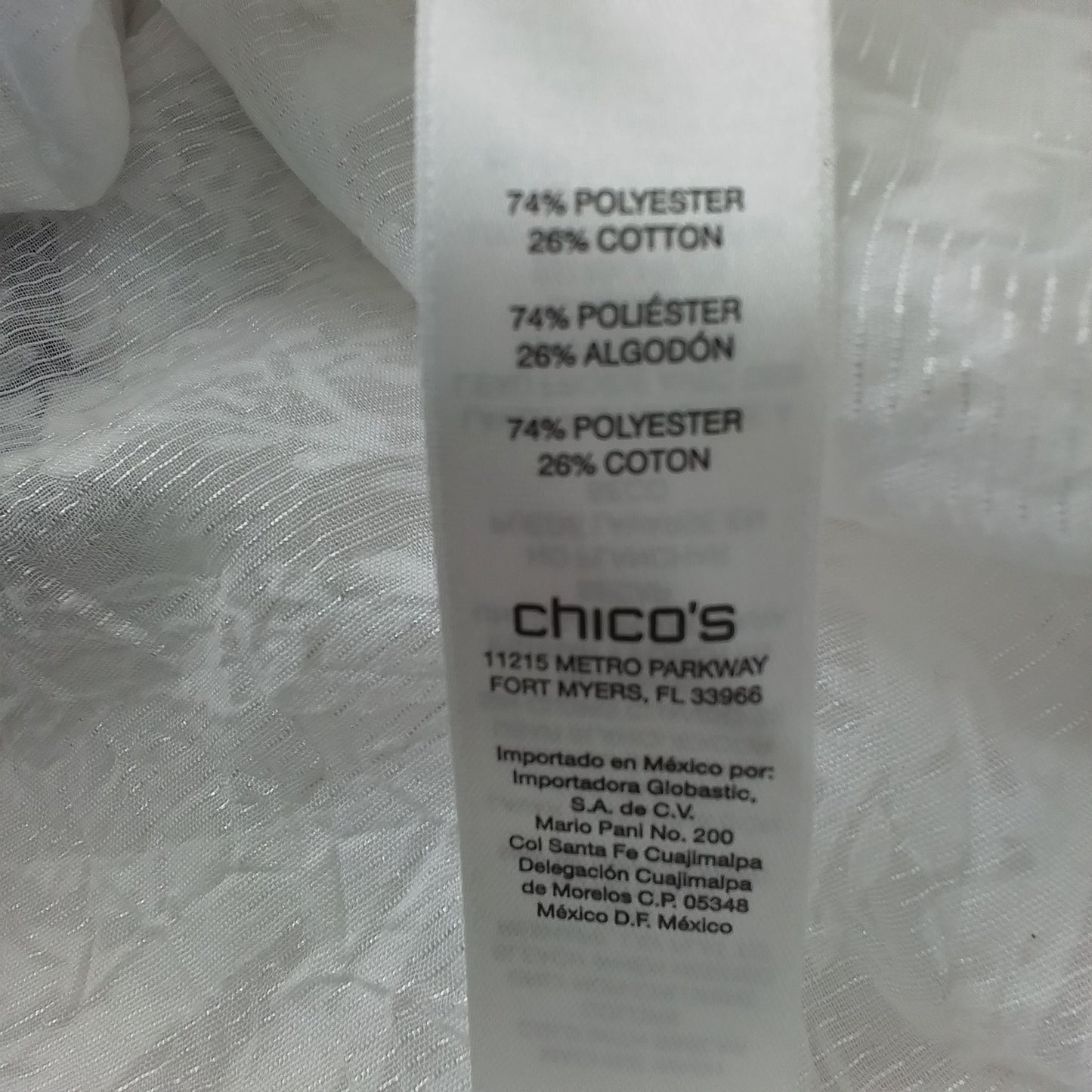 Chico's Women's White Blouse size 0