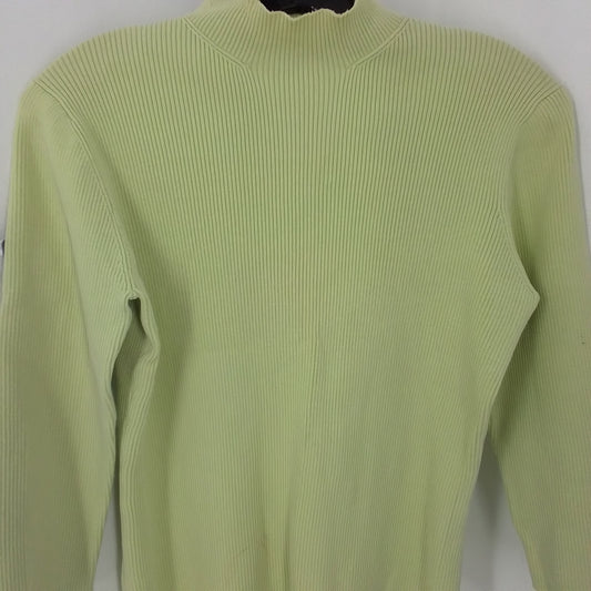 Women's Yellow Shirt - Size M, Cotton/Silk/Nylon Blend