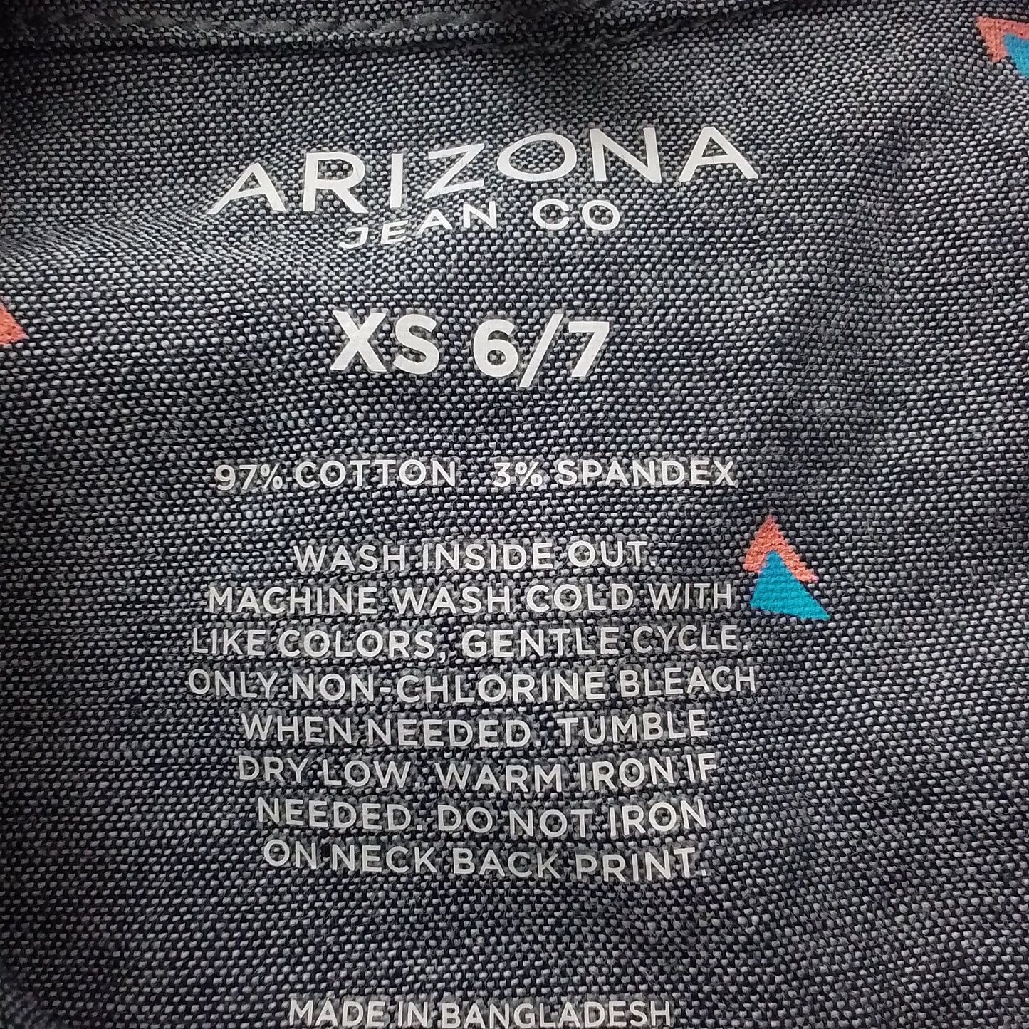 Arizona Jeans Kids Grey Button Up Shirt - XS