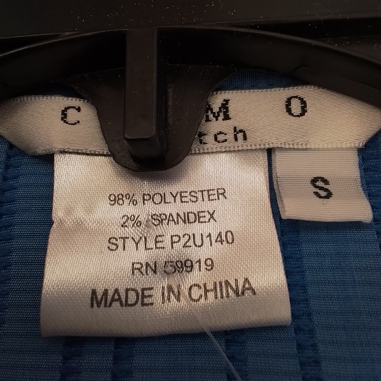 Women's COMO Stretch Blue Blouse - Size S