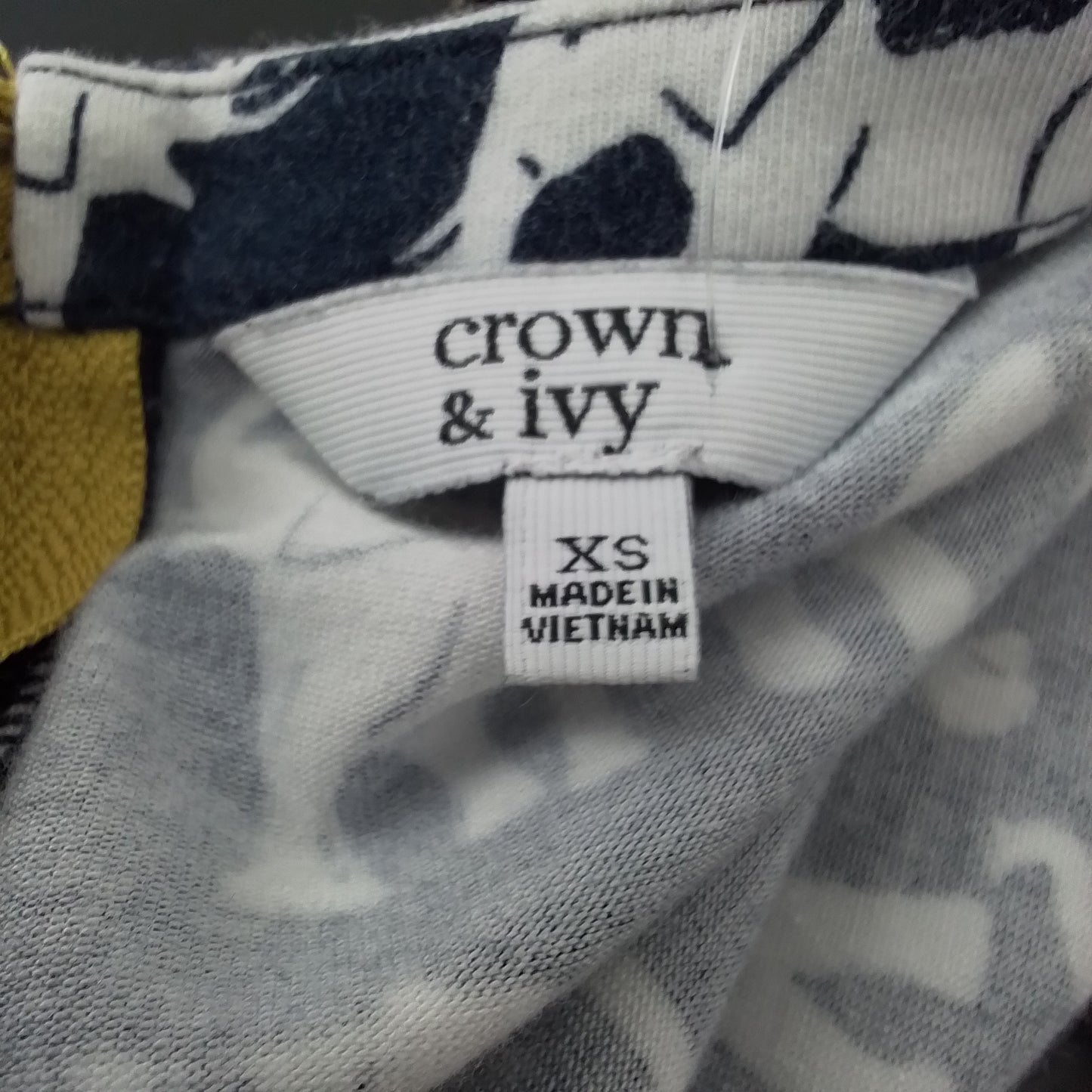 Crown & Ivy Women's Dress - navy/White, XS