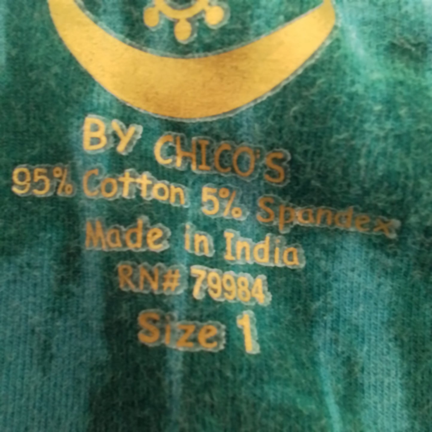 Chico's Women's Cotton Shirt - Blue, Teal, Brown