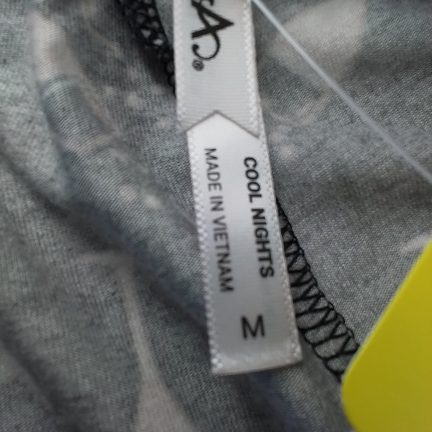 Women's Pajama, Size M, Rayon, Black/Salmon