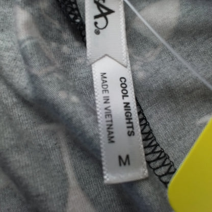 Women's Pajama, Size M, Rayon, Black/Salmon