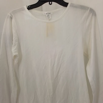 Women's White Jersey - Size M, Cotton/Nylon